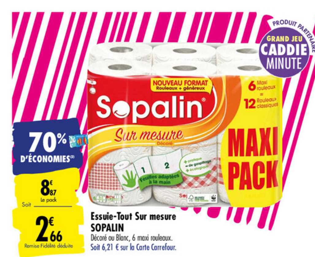 essuie tout sur mesure sopalin