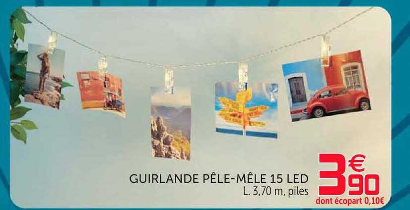 Guirlande Pêle Mêle 15 Led