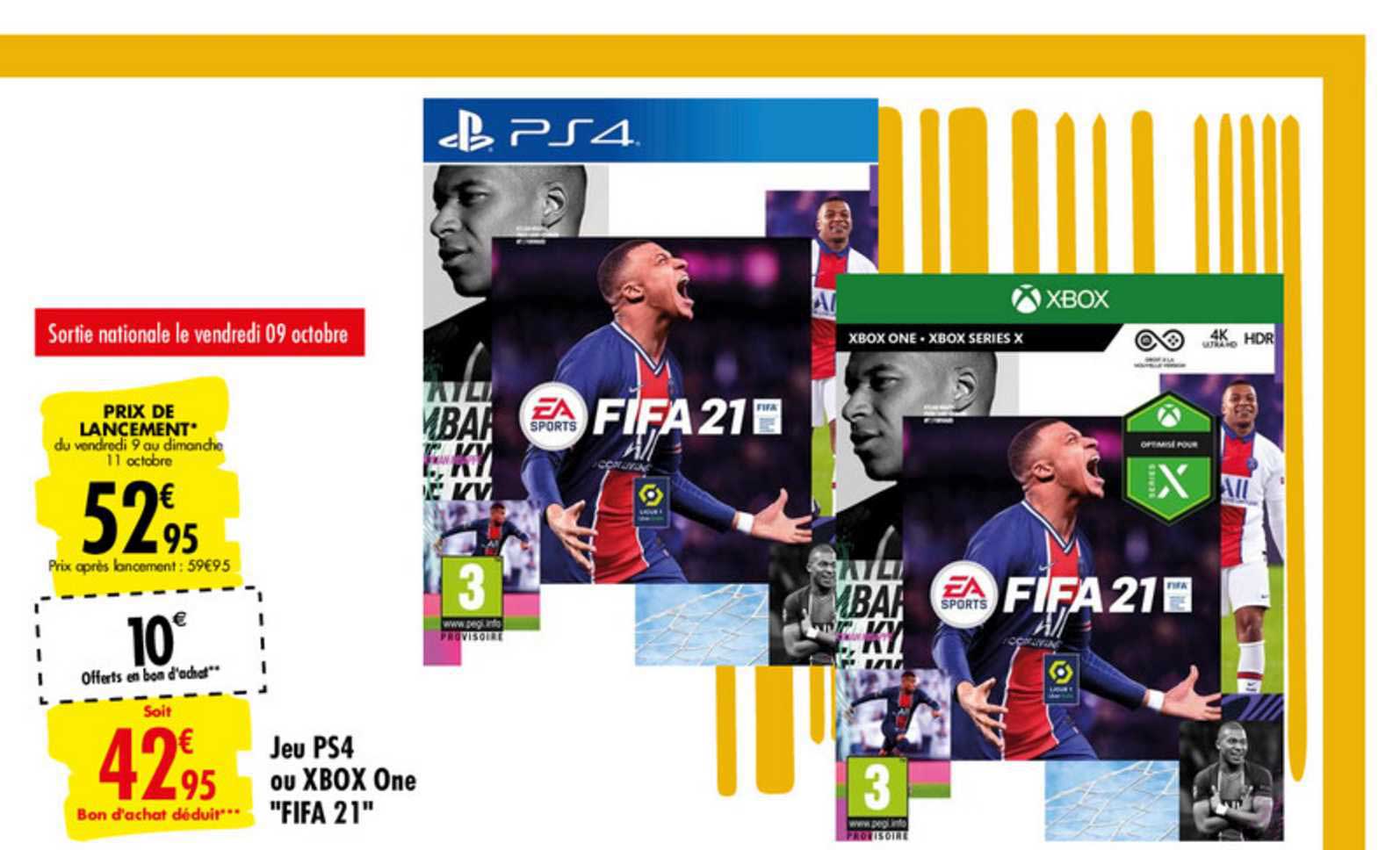 jeu ps4 ou xbox one "fifa 21"