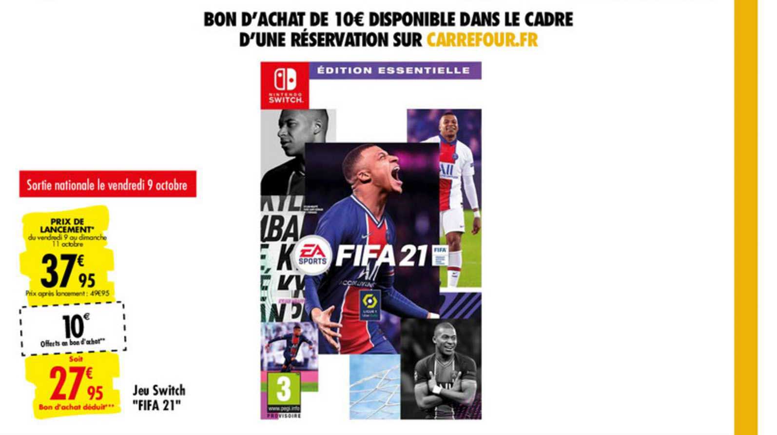 jeu switch "fifa 21"