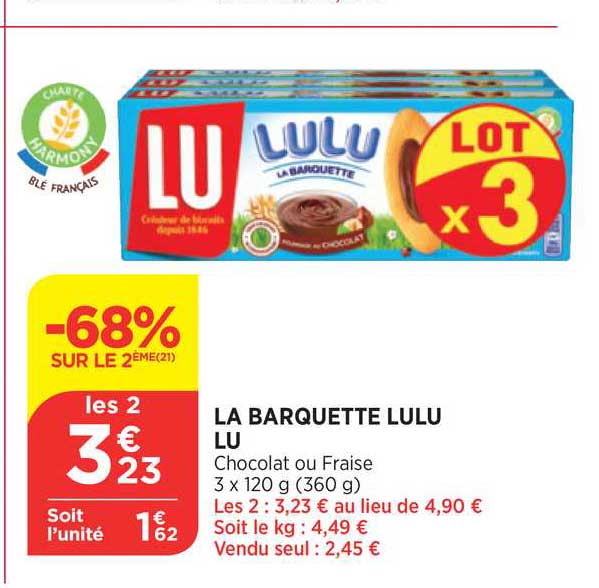 La Barquette Lulu Lu -68% Sur Le 2ème