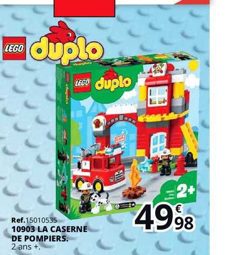 la caserne de pompiers lego duplo