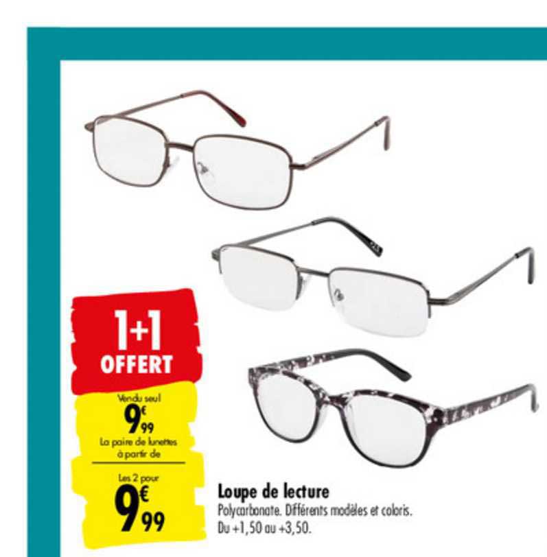 Loupe De Lecture 1+1 Offert