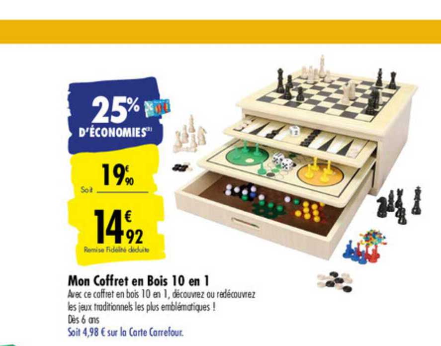 mon coffret en bois 10 en 1