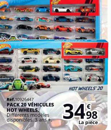 pack 20 véhicules hot wheels
