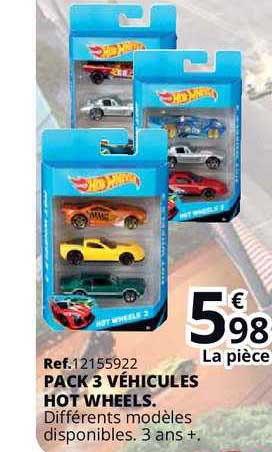 pack 3 véhicules hot wheels