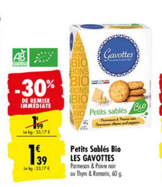 Petits Sablés Bio Les Gavottes -30% De Remise Immédiate