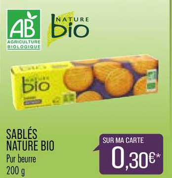 Sablés Nature Bio