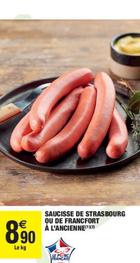 saucisse de strasbourg ou de francfort à l'ancienne