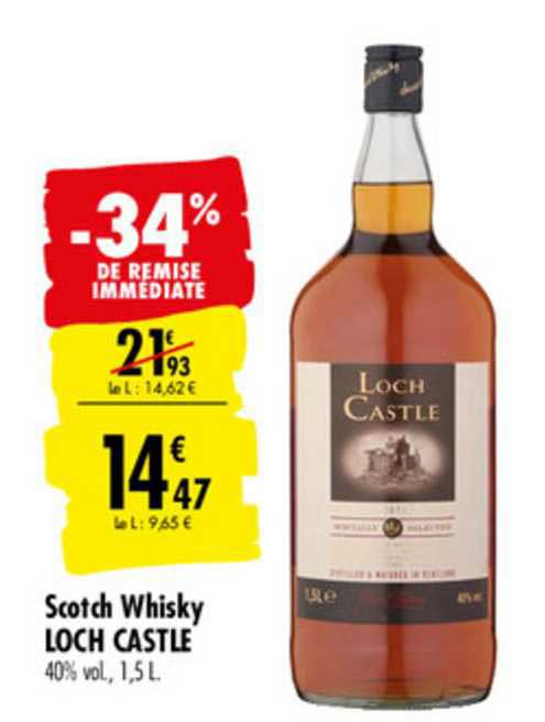 scotch whisky loch castle -34% de remise immédiate