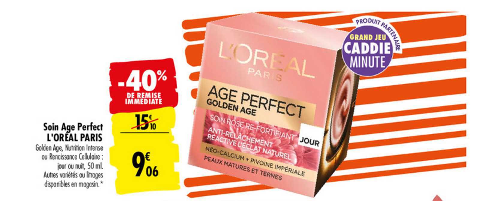 Soin âge Perfect L'oréal Paris -40% De Remise Immédiate