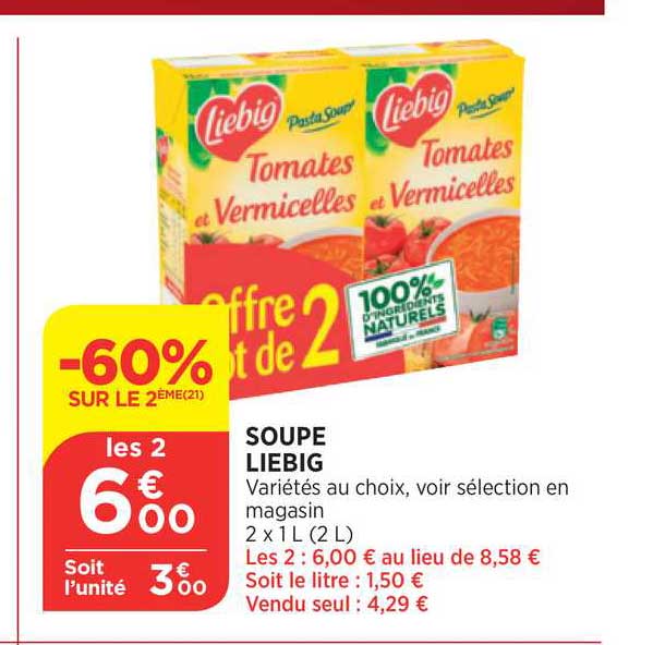 Soupe Liebig -60% Sur Le 2ème