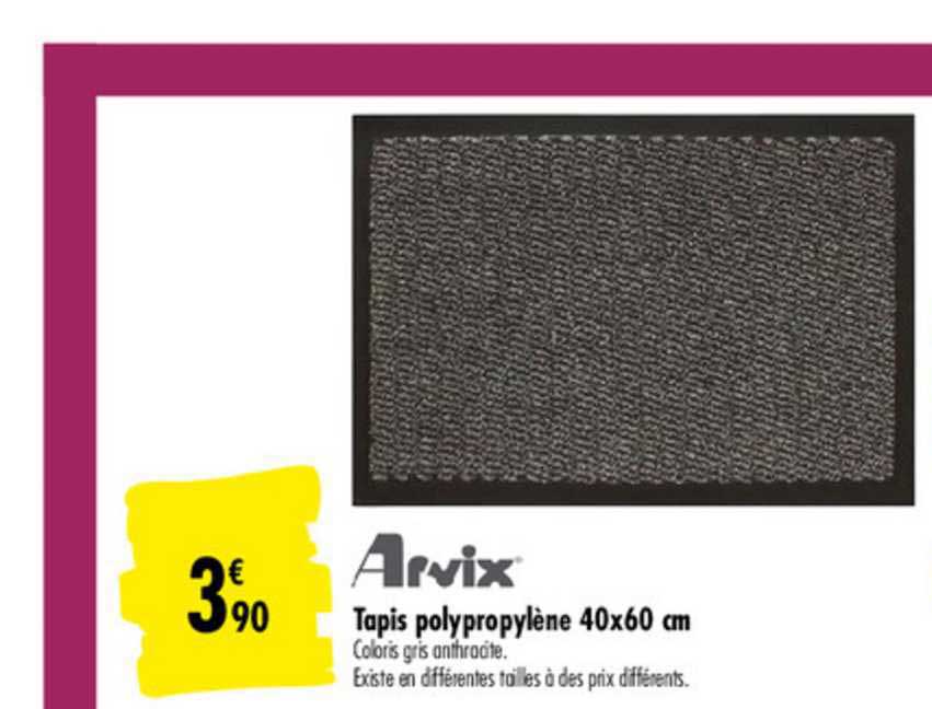 Tapis Polypropylène 40x60 Cm Arvix