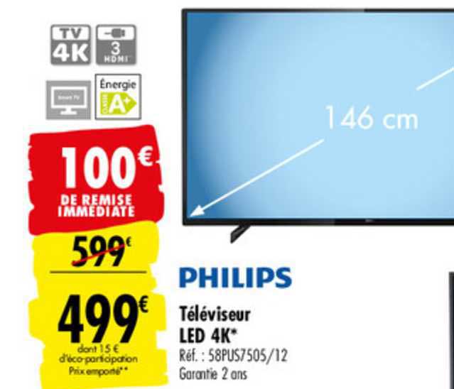 Téléviseur Led 4k Philips