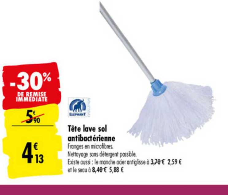 tête lave sol antibactérienne -30% de remise immédiate