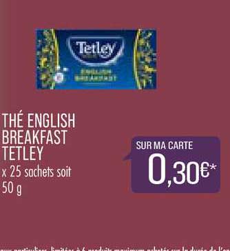 thé english breakfast tetley