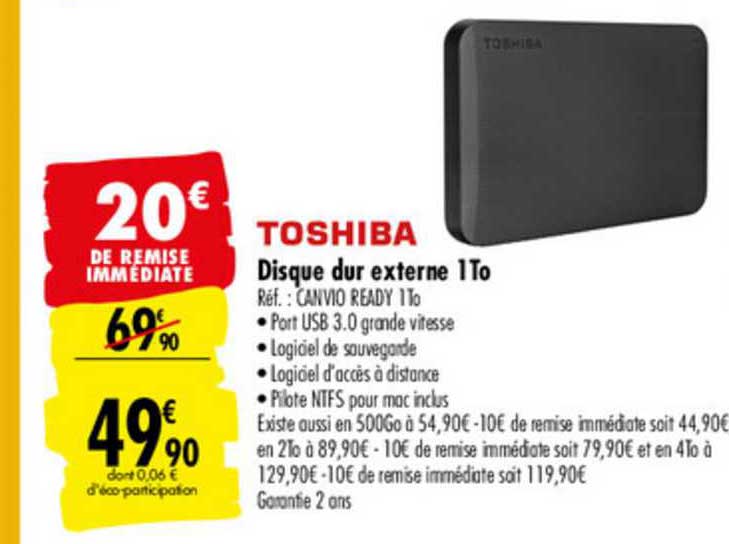 disque dur externe 1to toshiba