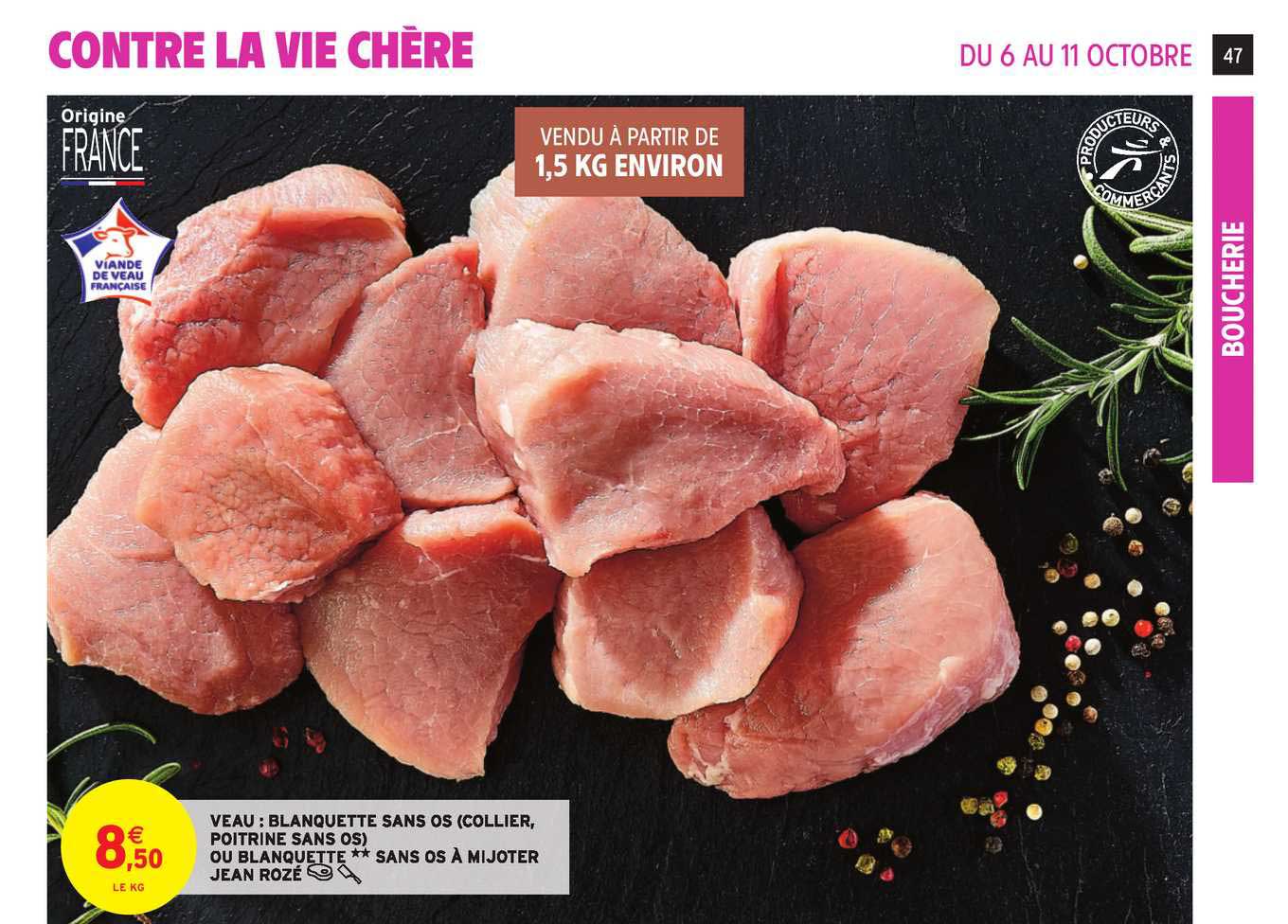 veau blanquette sans os collier poitrine sans os ou blanquette sans os à mijoter jean rozé