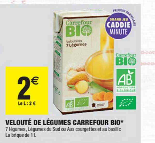 Velouté De Légumes Carrefour Bio
