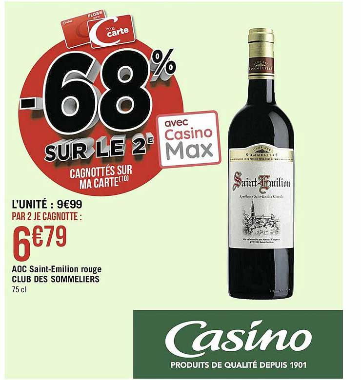 Aoc Saint-émilion Rouge Club Des Sommeliers