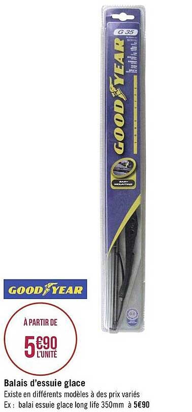balais d'essuie glace good year