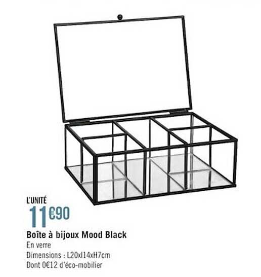 boîte à bijoux mood black