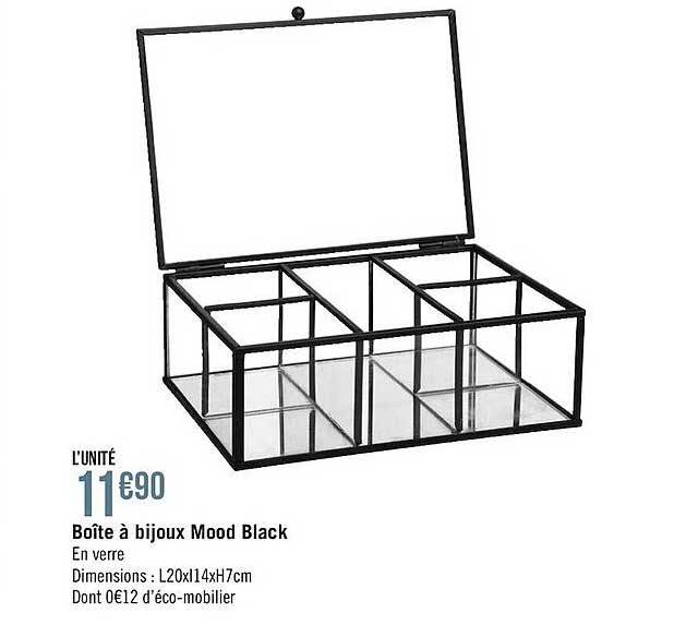 boîte à bijoux mood black