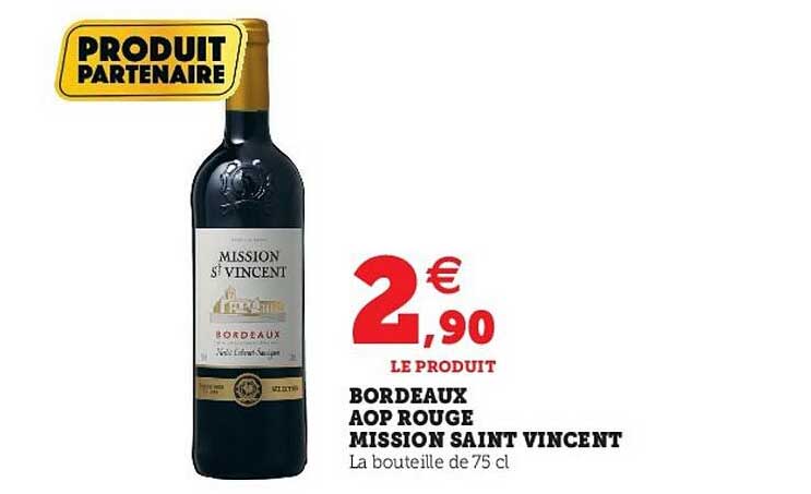 bordeaux aop rouge mission saint vincent