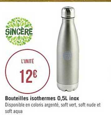 bouteilles isothermes 0,5l inox