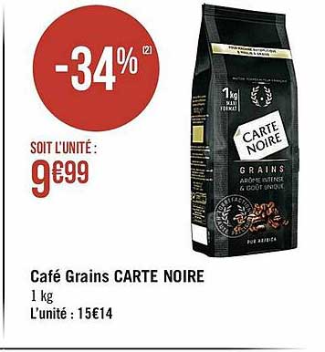 Café Grains Carte Noire