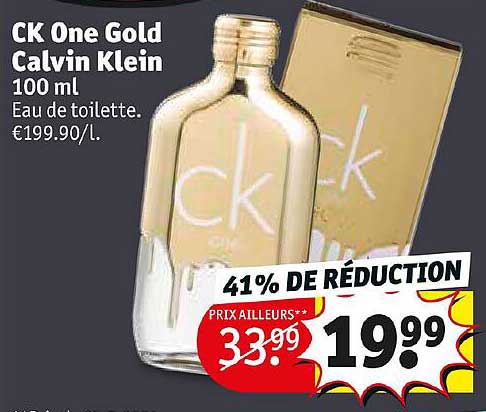 eau de toilette ck one gold calvin klein 100 ml