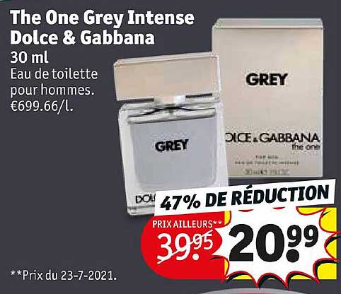 Eau De Toilette Pour Hommes The One Grey Intense Dolce & Gabbana 30 Ml