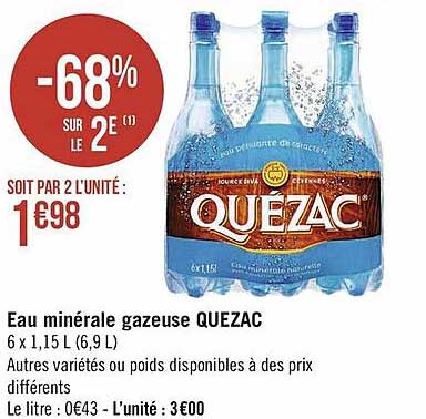 Eau Minérale Gazeuse Quézac