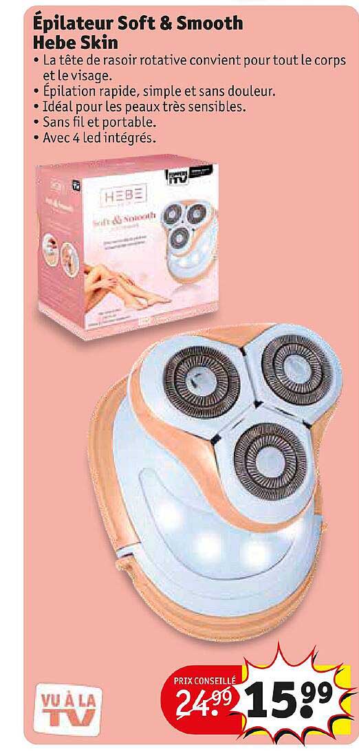 épilateur soft & smooth hebe skin