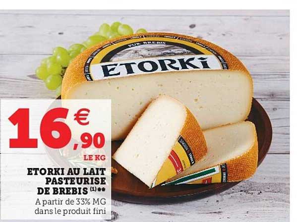Etorki Au Lait Pasteurisé De Brebis