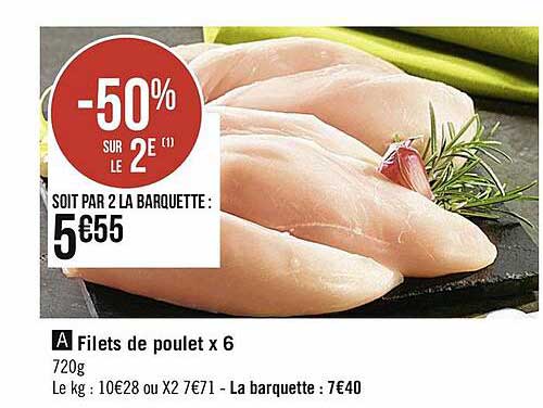 Filet De Poulet X6