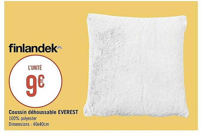 finlandek coussin déhoussable everest