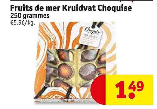 fruits de mer kruidvat choquise 250 grammes