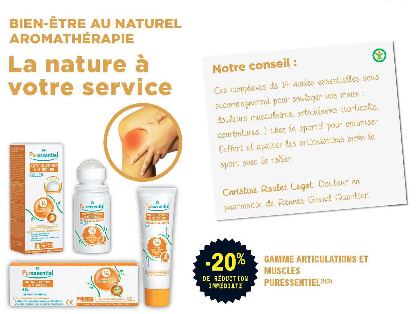 gamme articulations et muscles puressentiel