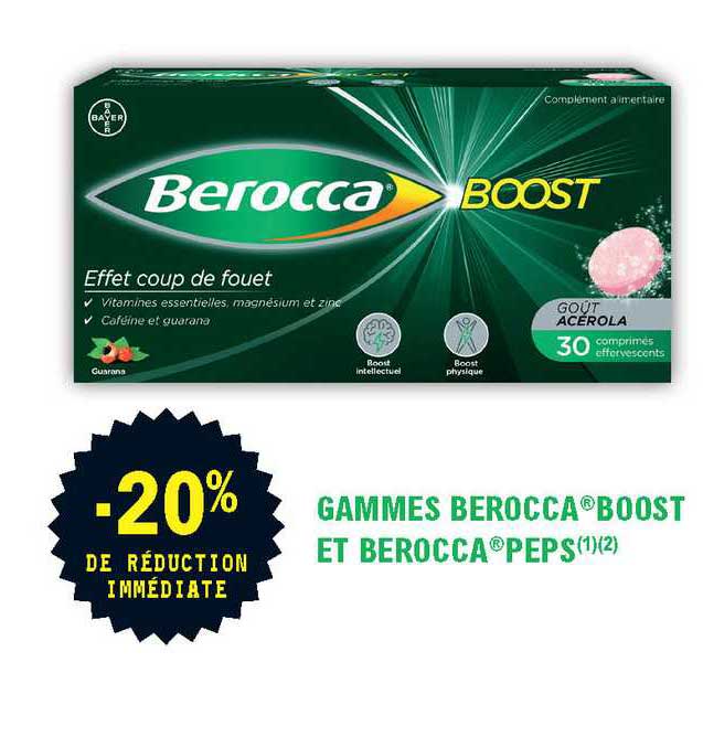 gammes berocca® boost et berocca® peps