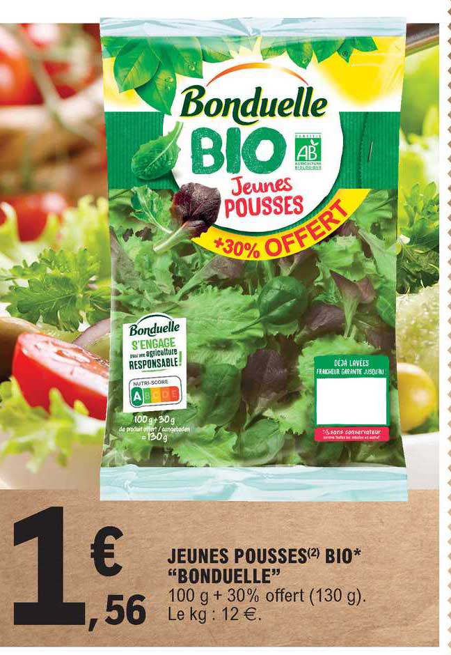 jeunes pousses bio "bonduelle"