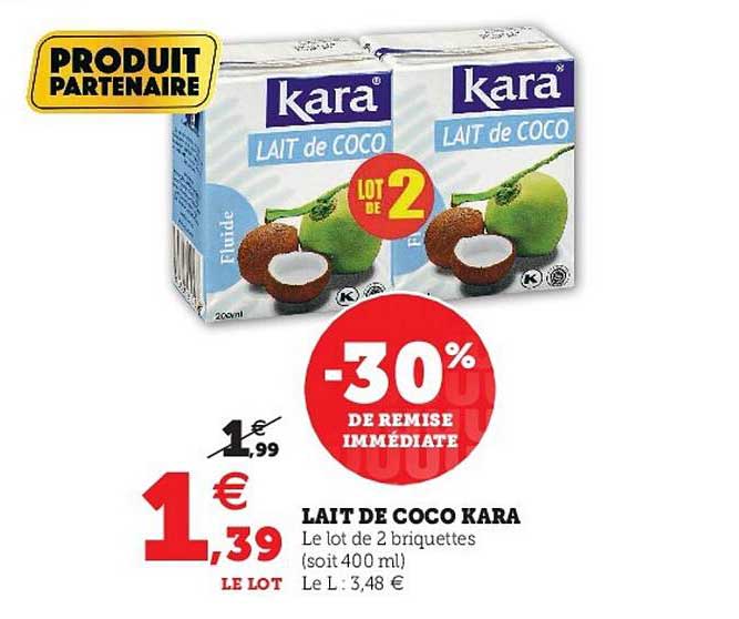 lait de coco cara