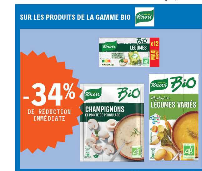 Les Produits De La Gamme Bio Knorr