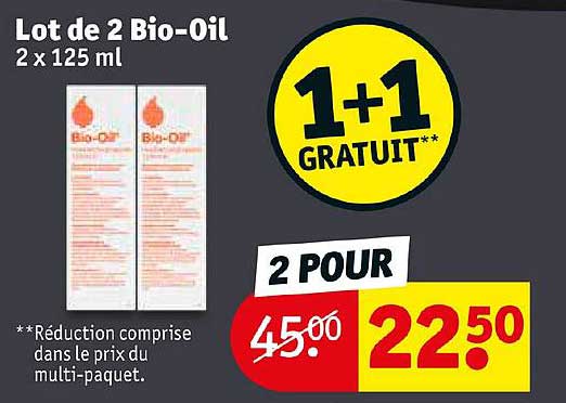 Lot De 2 Bio-oil 2 X 125 Ml