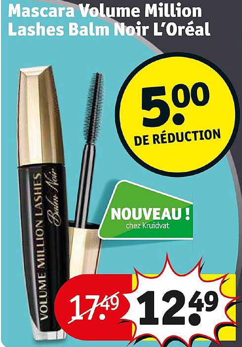 mascara volume million lashes balm noir l'oréal