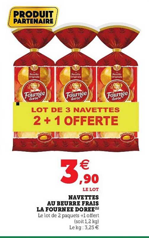 navettes au beurre frais la fournée dorée