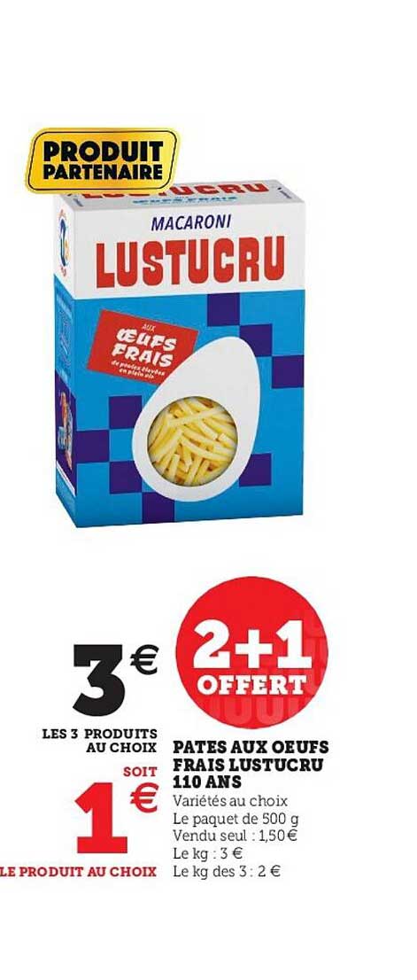 Pates Aux Oeufs Frais Lustucru