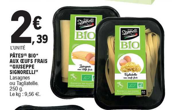 pâtes bio aux oeufs frais "giuseppe signorelli"