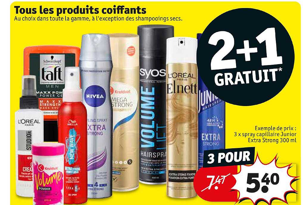 produits coiffants