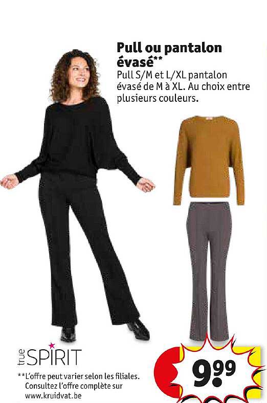 pull ou pantalon évasé